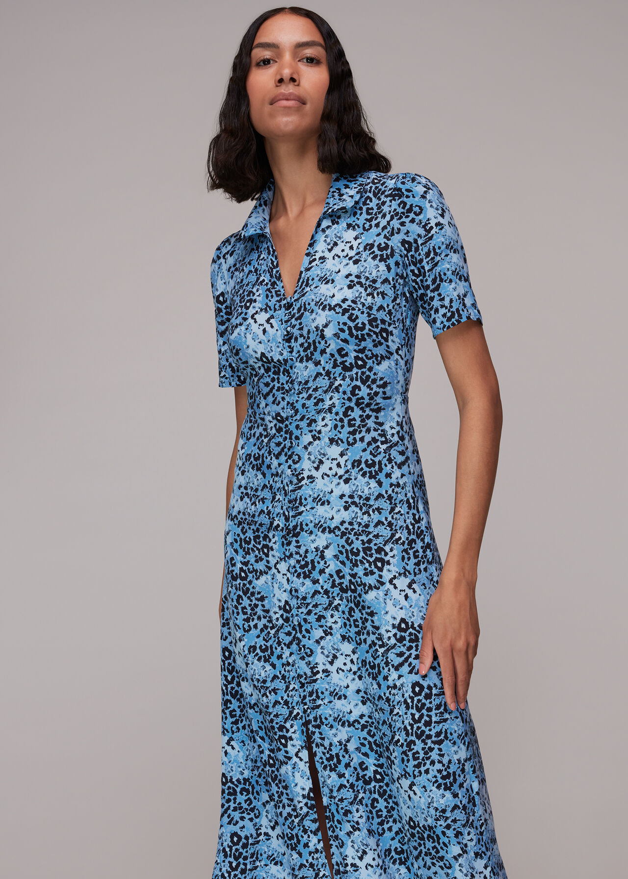 Rowan Hyena Spot Midi Dress