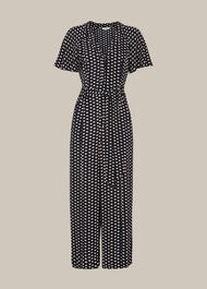 Elephant Print Jumpsuit Black/Multi
