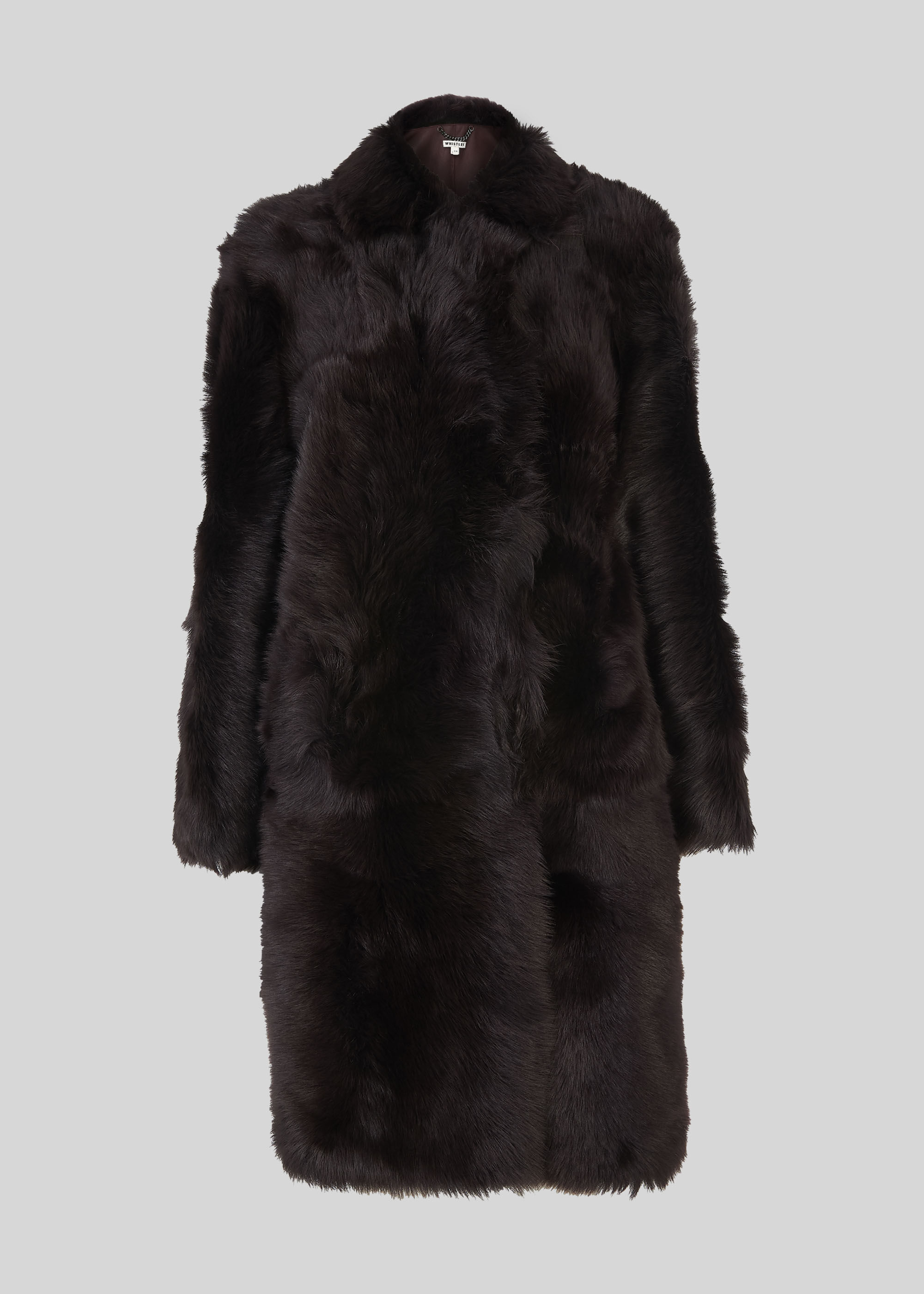 Chocolate Sienna Sheepskin Coat 