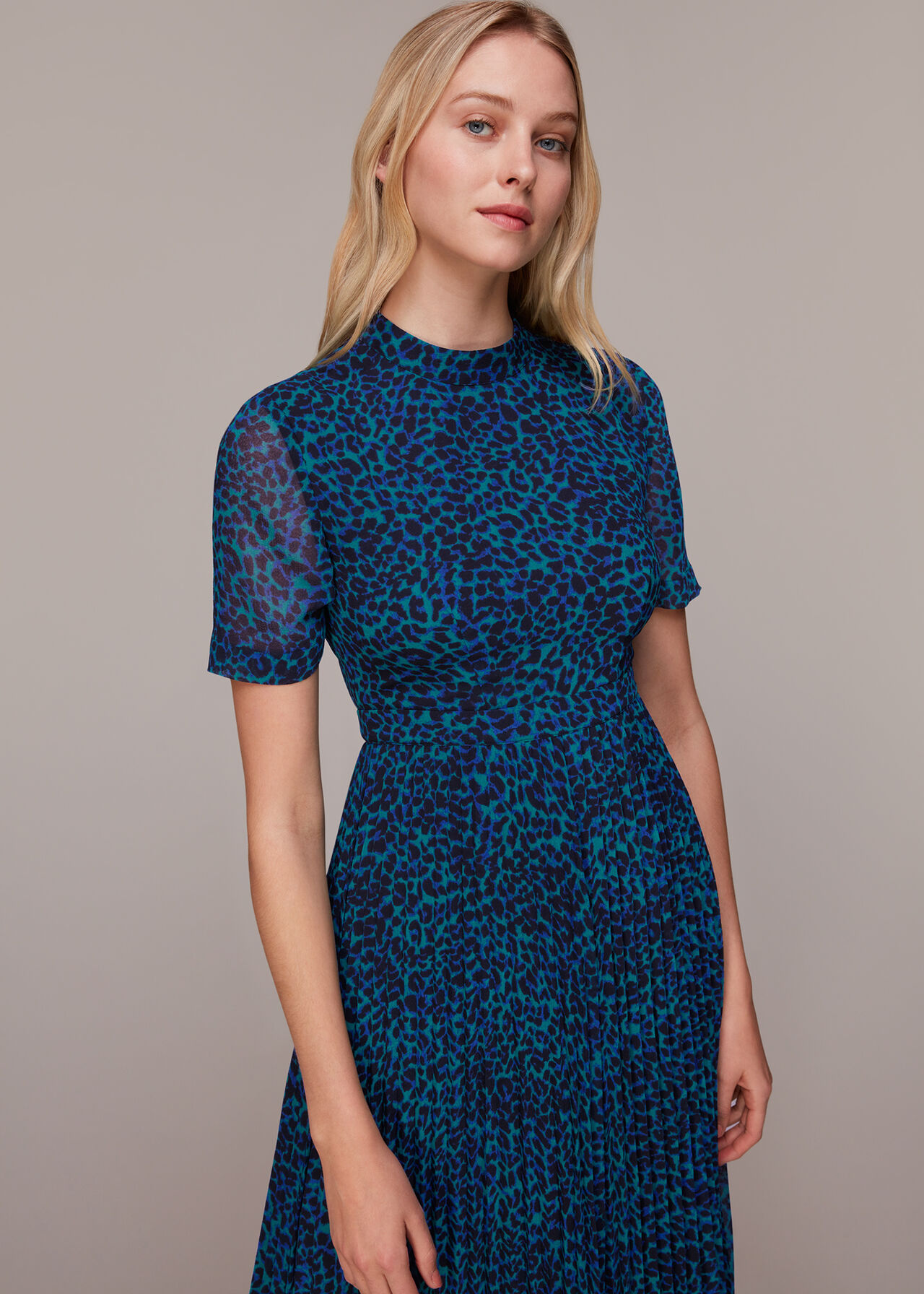 Forest Leopard Cut Out Dress