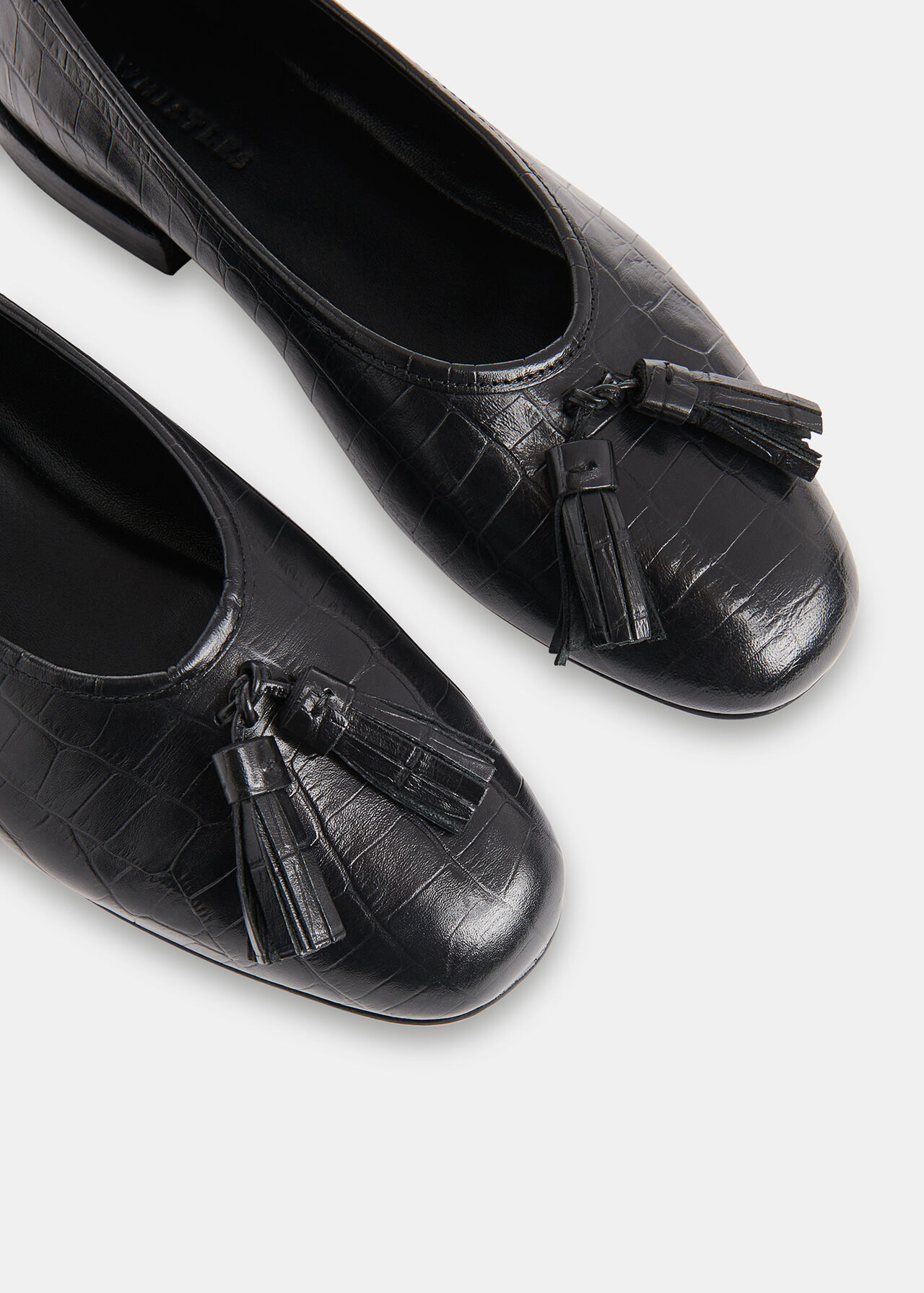 Cilou Tassel Croc Ballet Pump