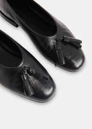 Cilou Tassel Croc Ballet Pump