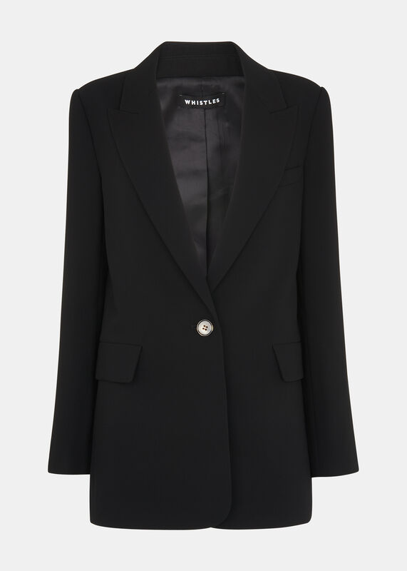 Crepe Boyfriend Blazer