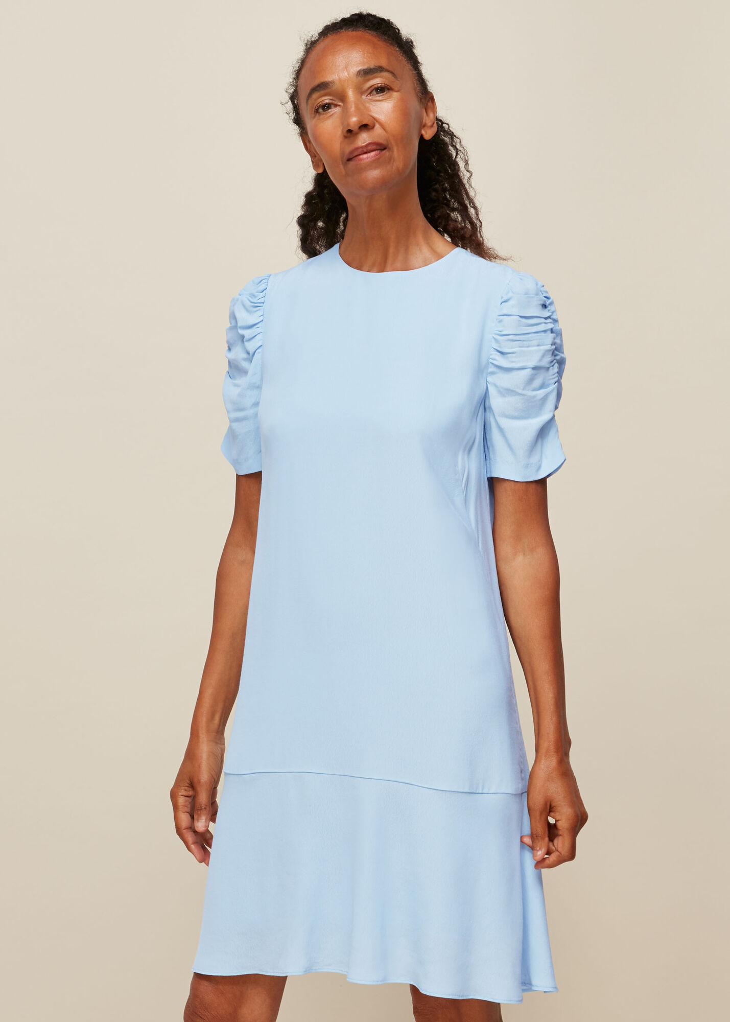 Pale Blue Zip Dress WHISTLES