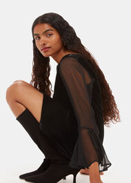 Petite Myla Velvet Mini Dress