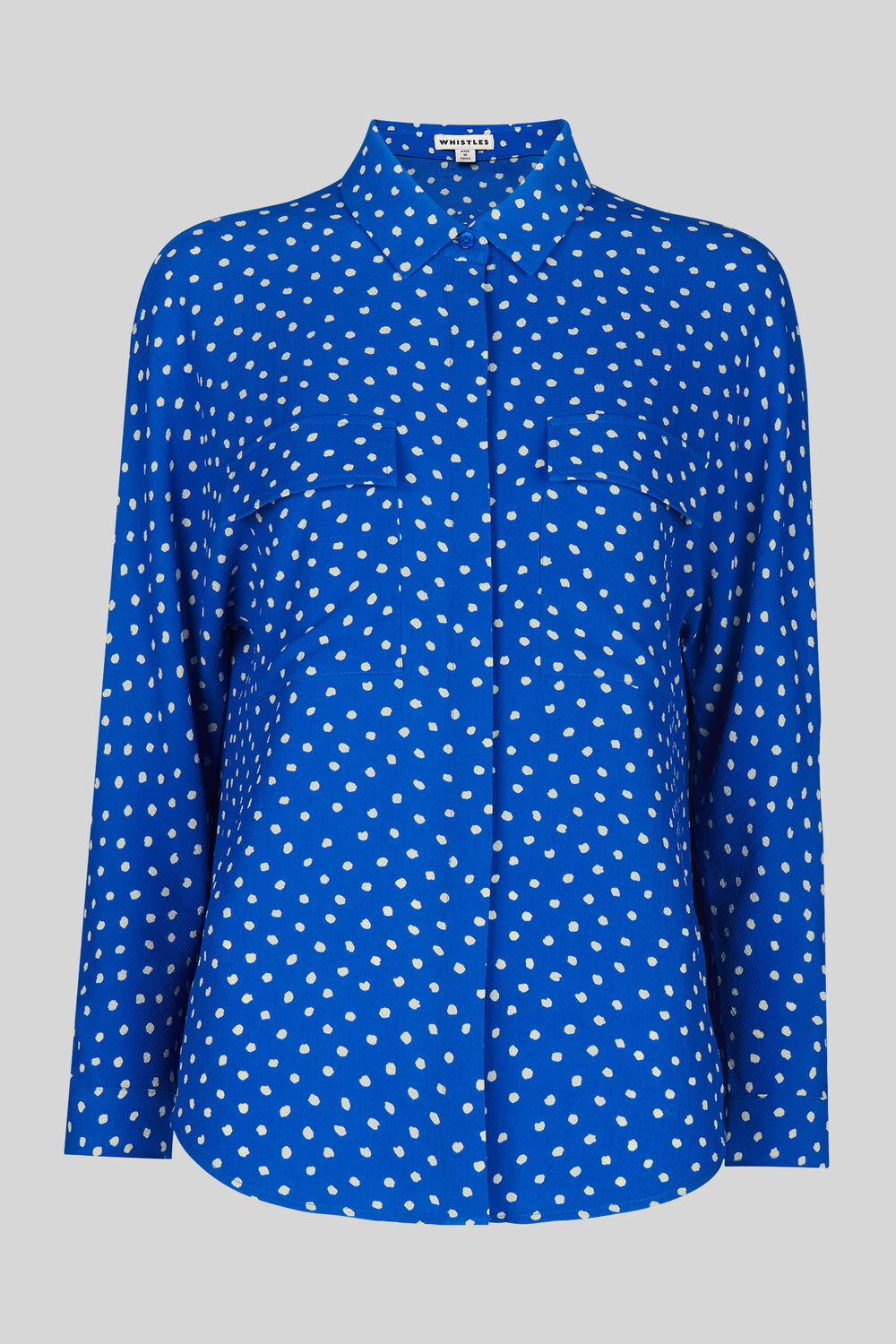 Abstract Spot Selma Blouse Blue/Multi