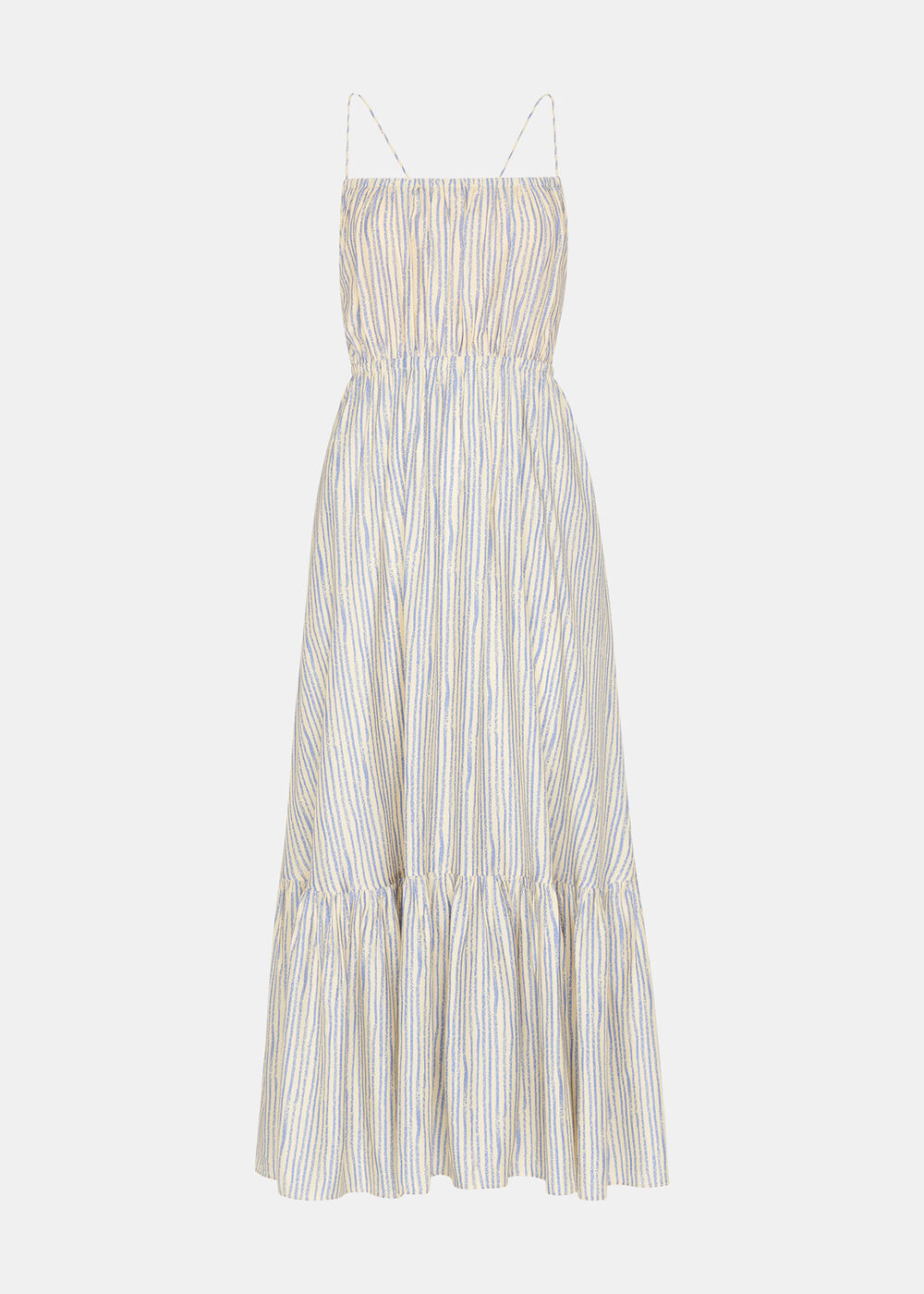 Pastel Stripe Silk Mix Dress
