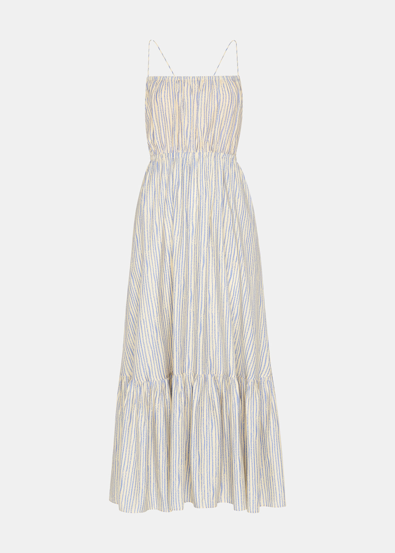 Pastel Stripe Silk Mix Dress