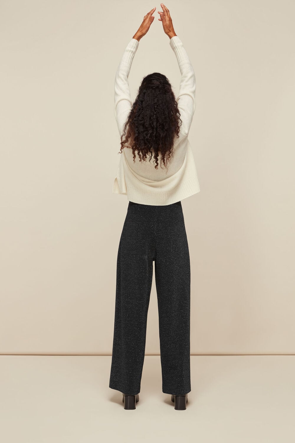 Sparkle Ponte Wide Leg Trouser
