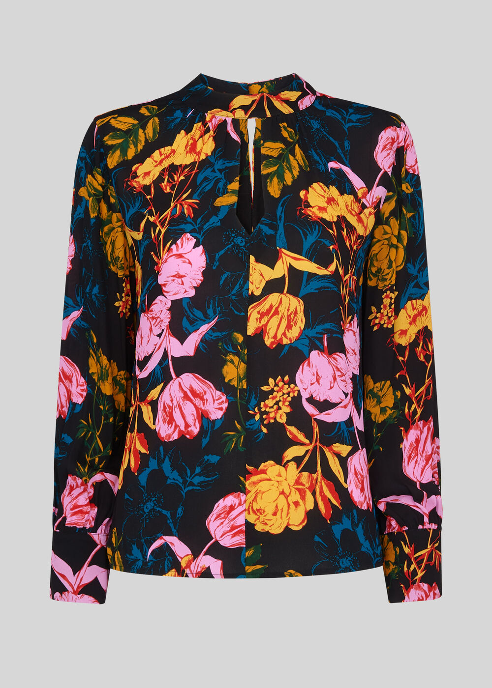 Digital Bloom Print Blouse Multicolour