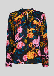 Digital Bloom Print Blouse Multicolour