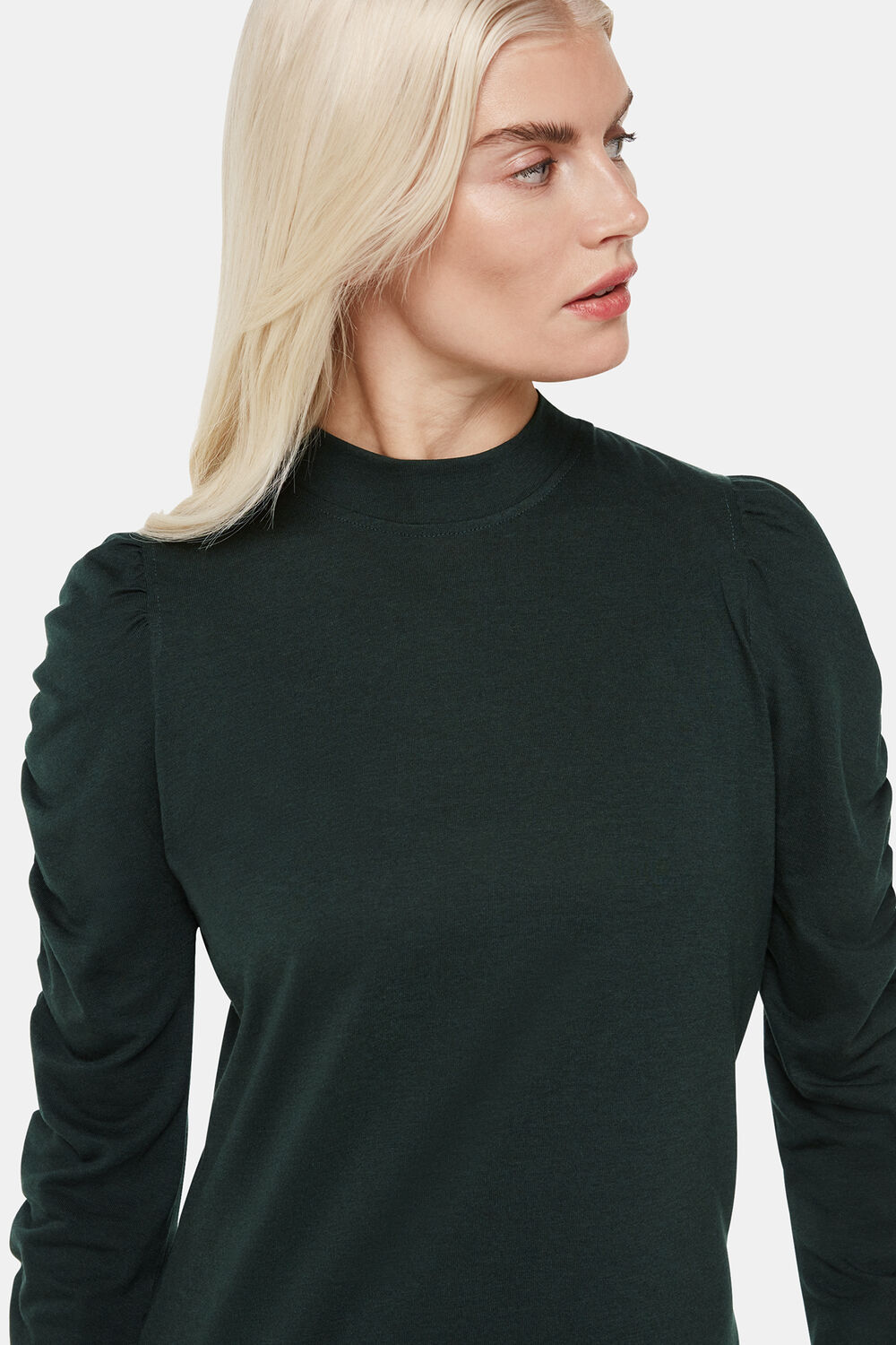 Petite Ruched Sleeve Jersey Dress