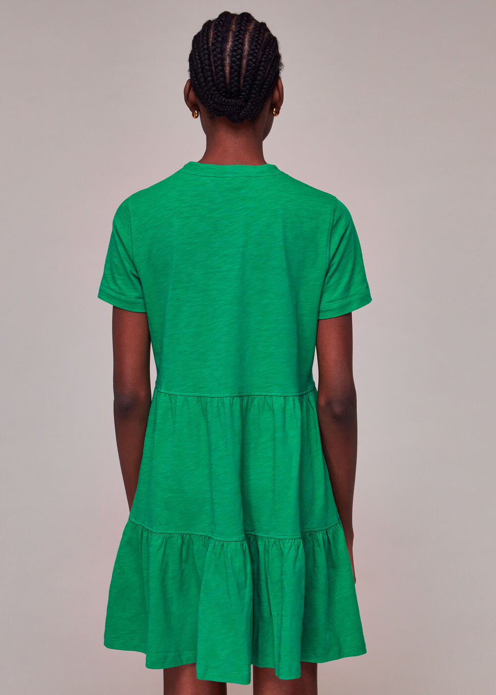 Short Tiered Jersey Dress