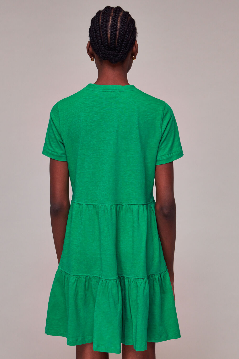 Short Tiered Jersey Dress