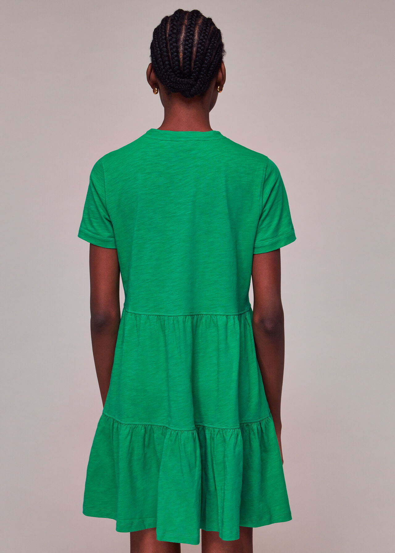 Short Tiered Jersey Dress