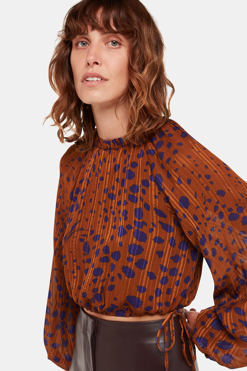 Brown Spotted Dalmatian Polly Top