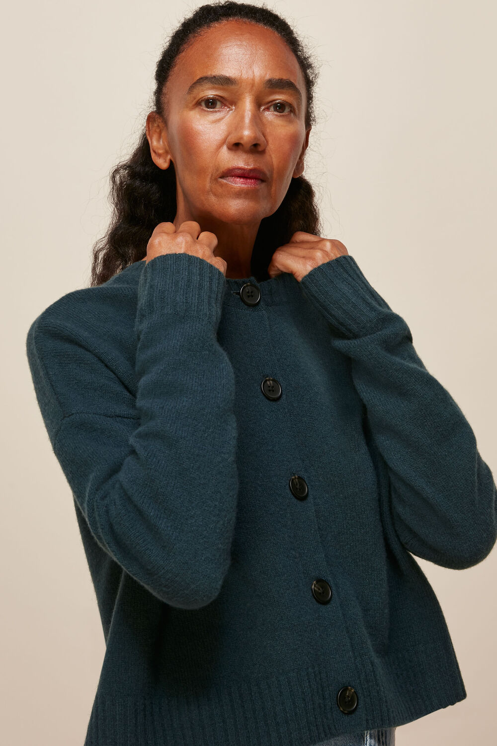 Reversible Merino Mix Cardigan
