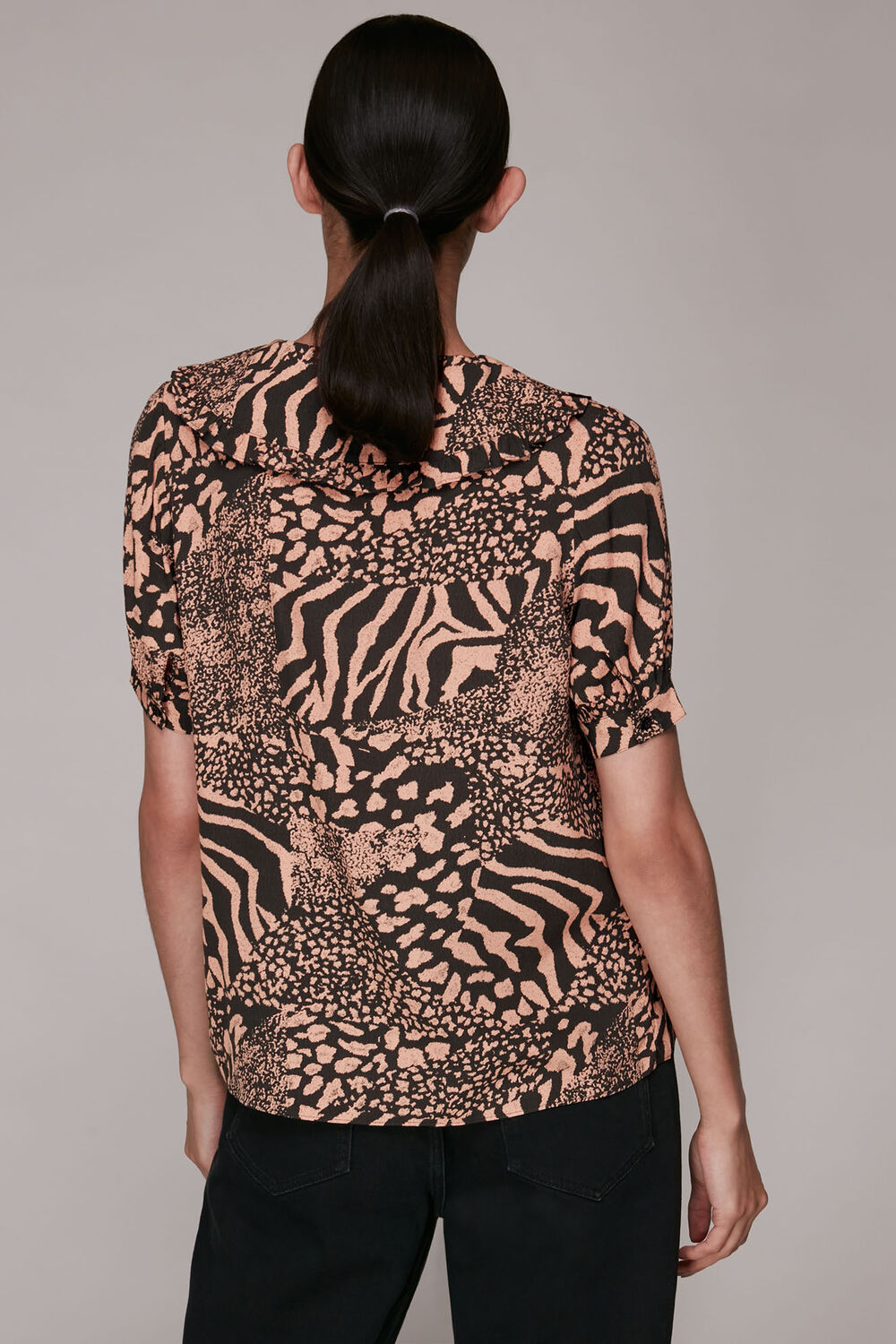 Maggie Patchwork Animal Top