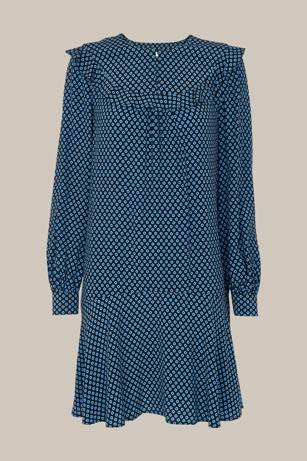 Daisy Print Frill Dress