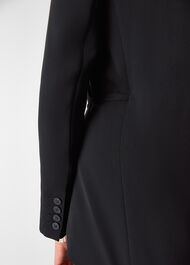 Corinna Belted Crepe Blazer