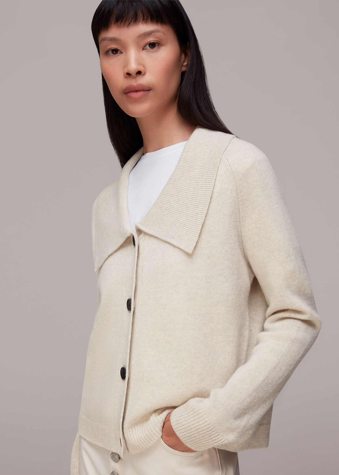 Cardigan on sale collar types