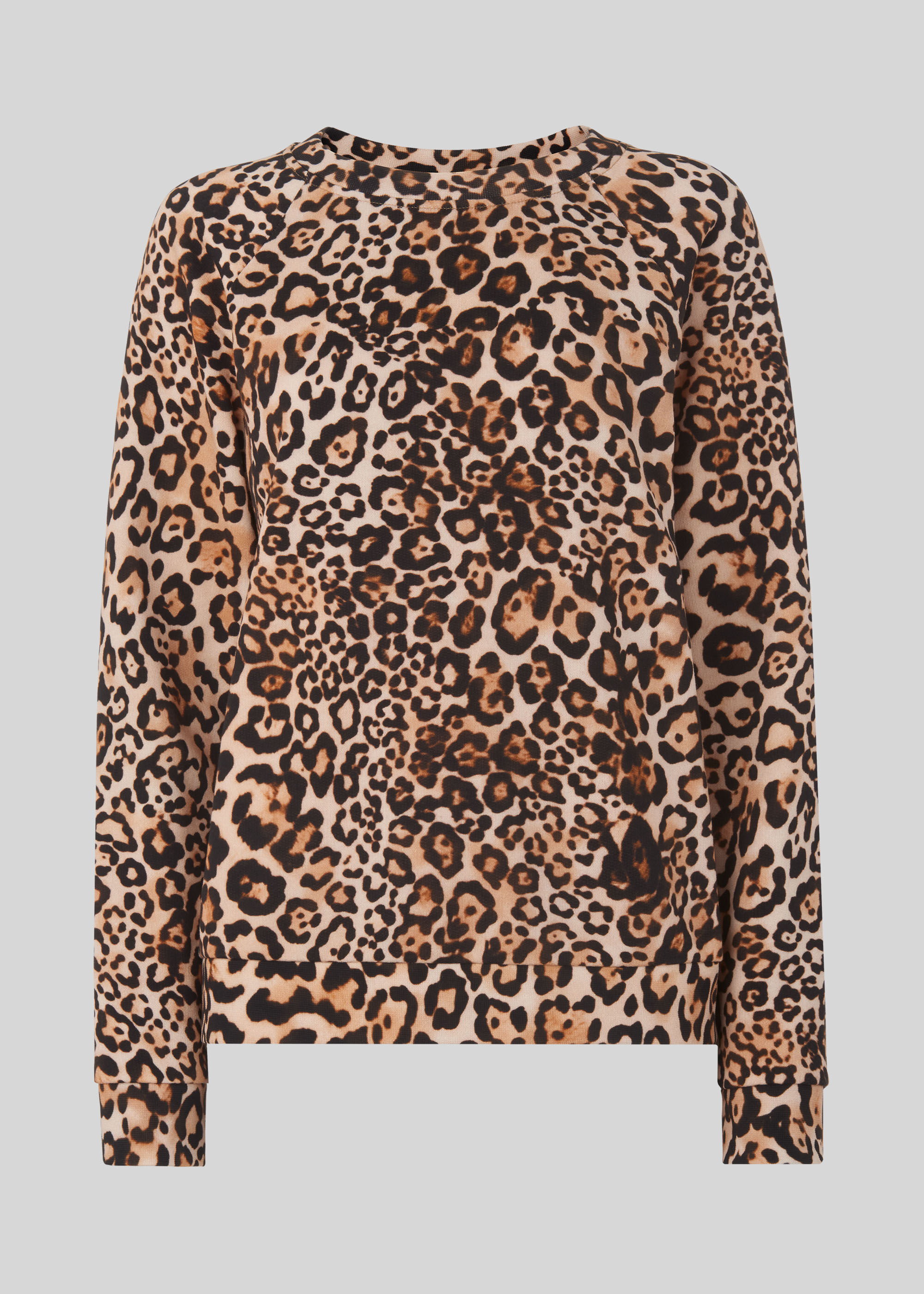 whistles leopard print sweatshirt