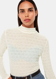 Texture Ruched Top