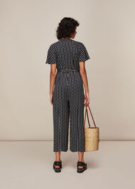 Elephant Print Jumpsuit Black/Multi