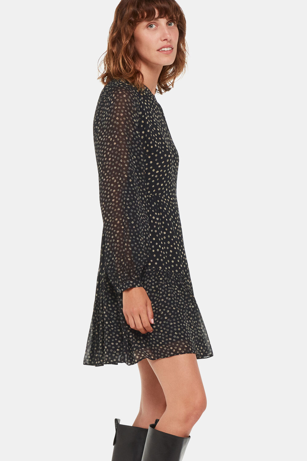 Speckled Polka Dot Dress
