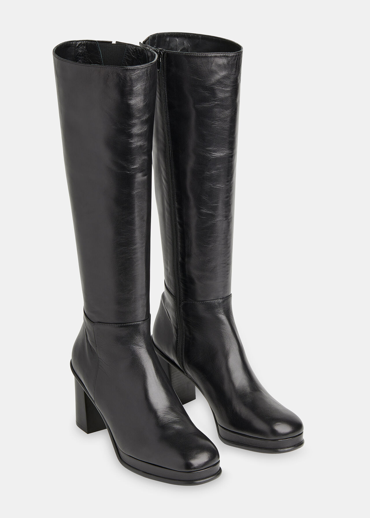 Clara Knee High Heeled Boot