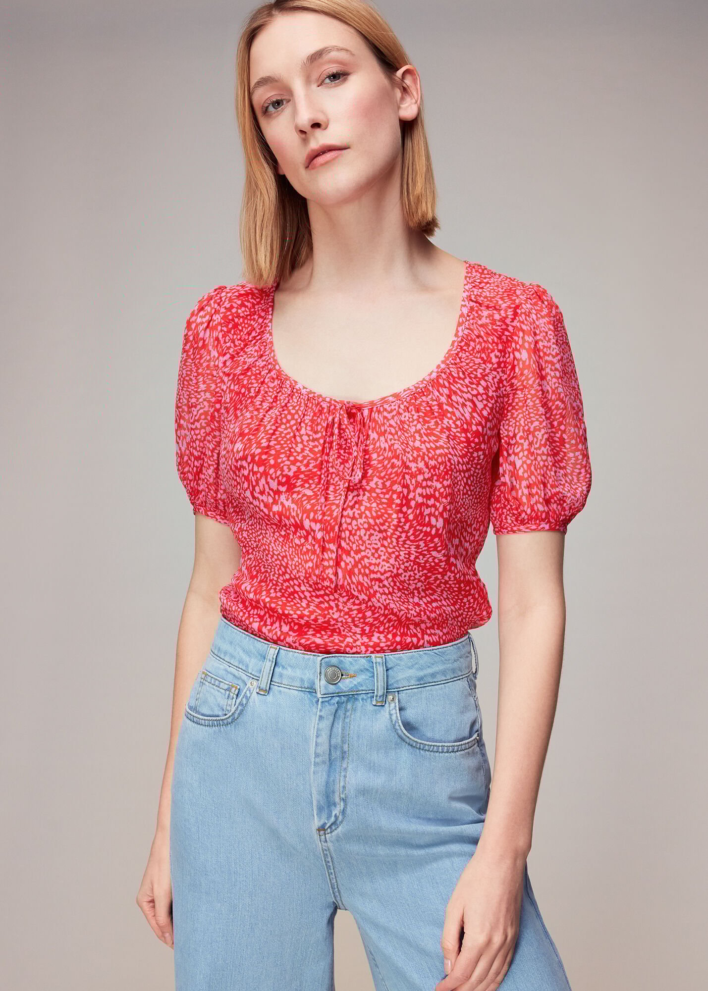 Red leopard top sales
