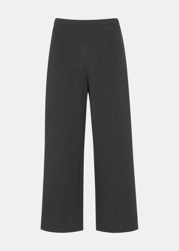 Grey Marl Camilla Wide Leg Trouser