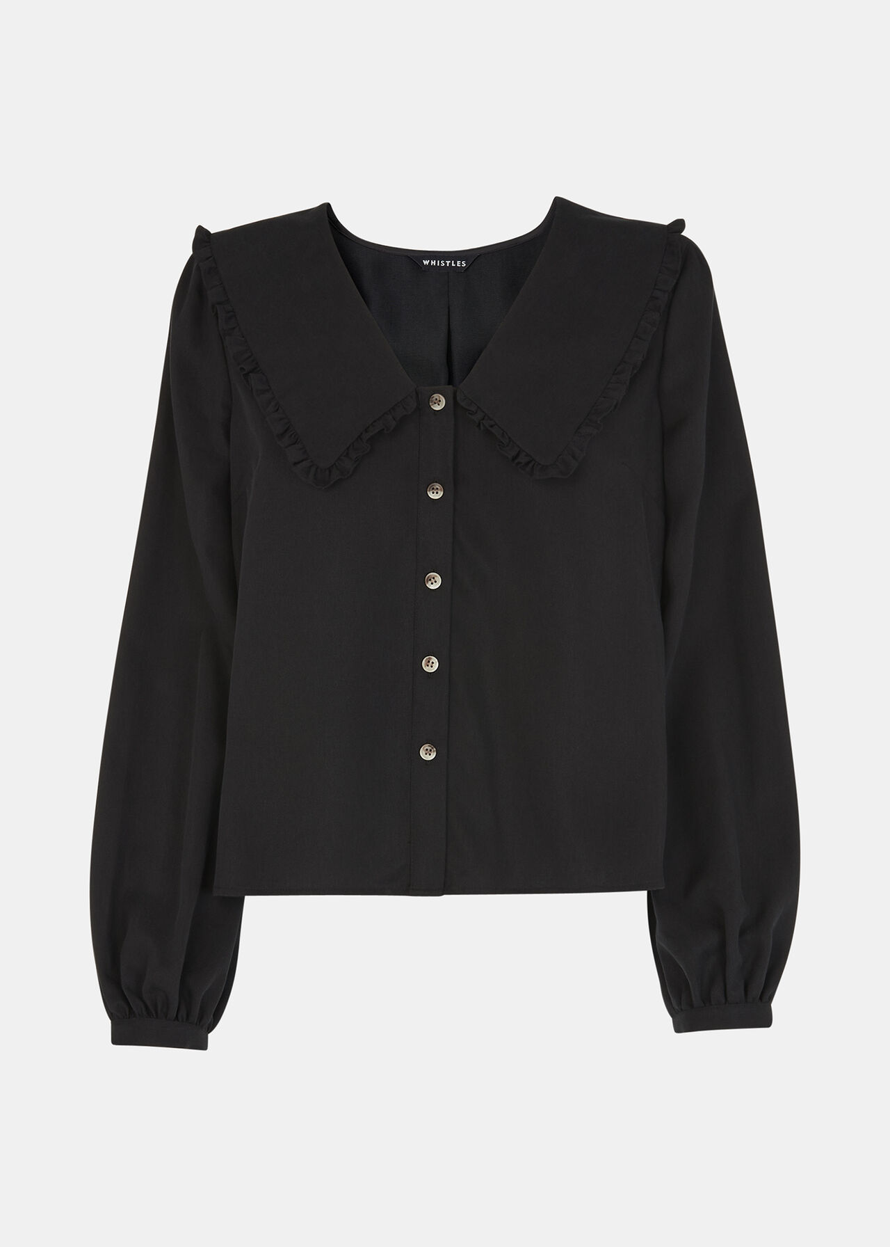 Oversized Collar Detail Top