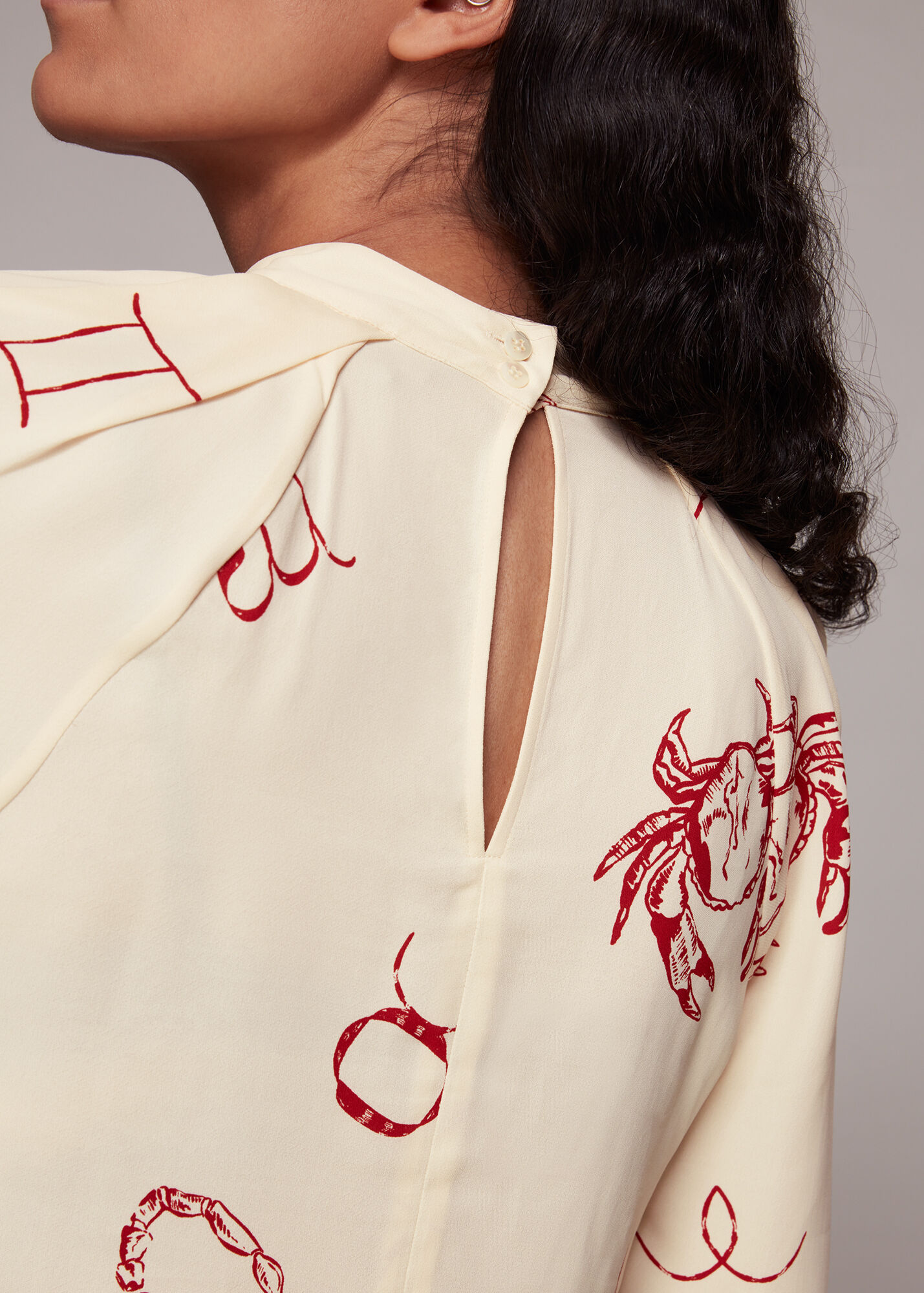 Multicolour Horoscope Print Melodie Top WHISTLES Whistles