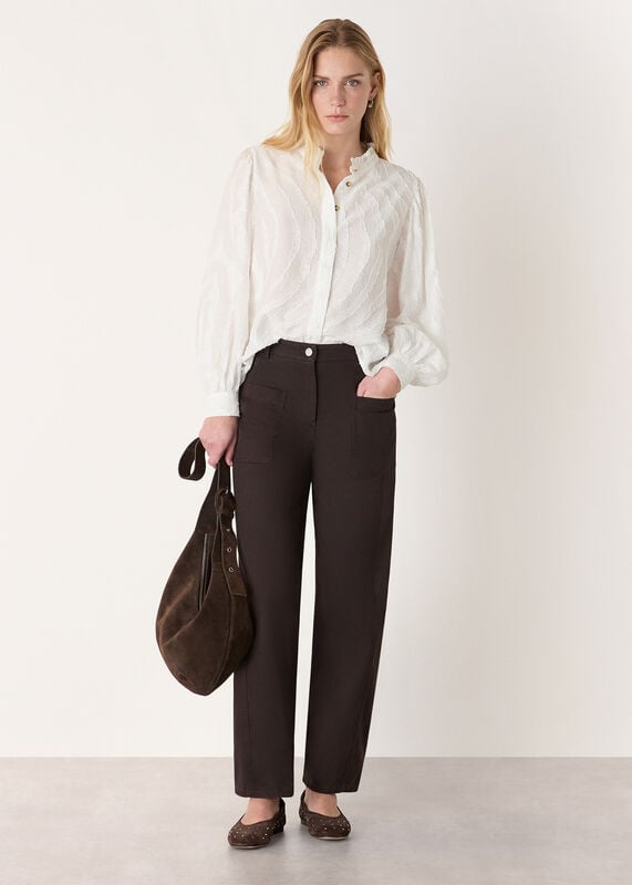 Ivory Animal Textured Shirt