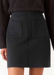 Patch Pocket Knitted Skirt