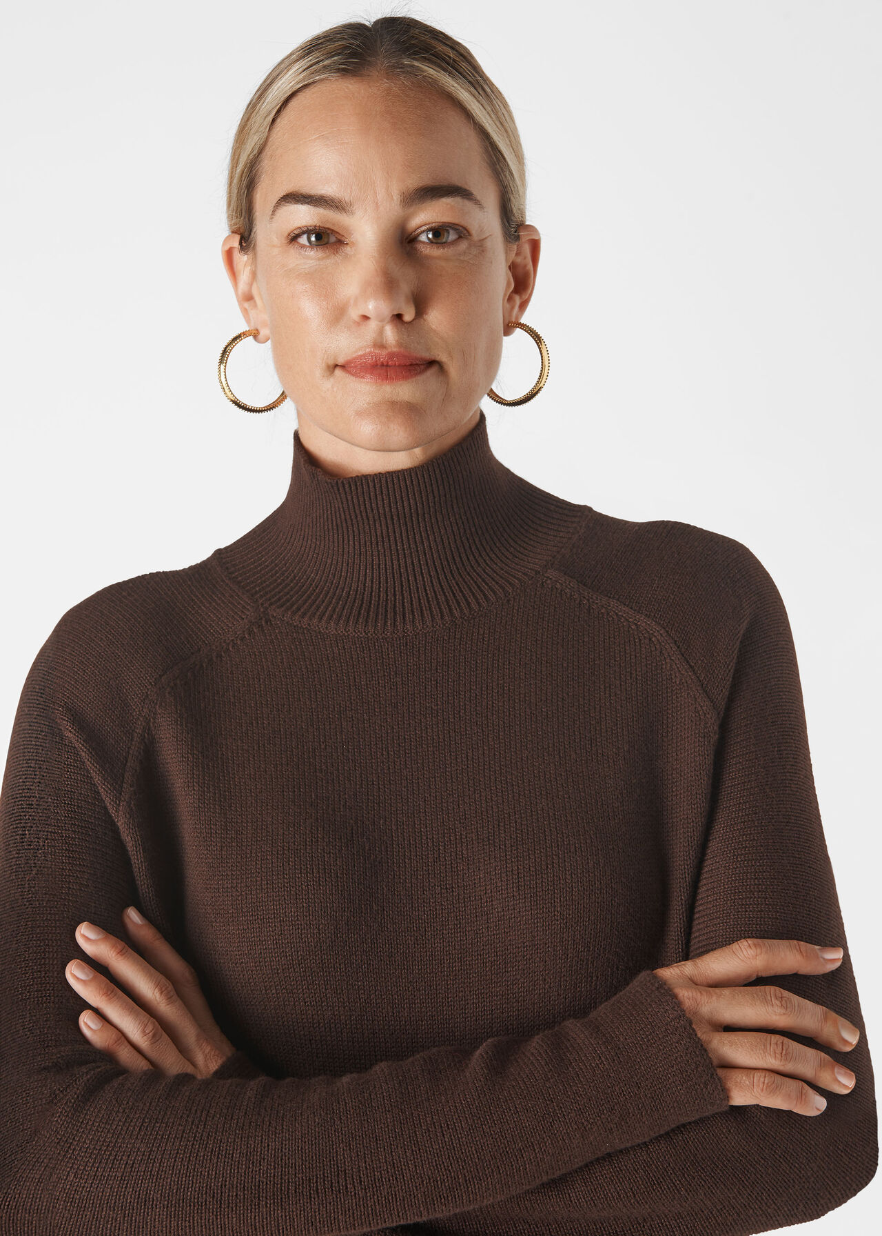 Phillipa Roll Neck Knit Chocolate