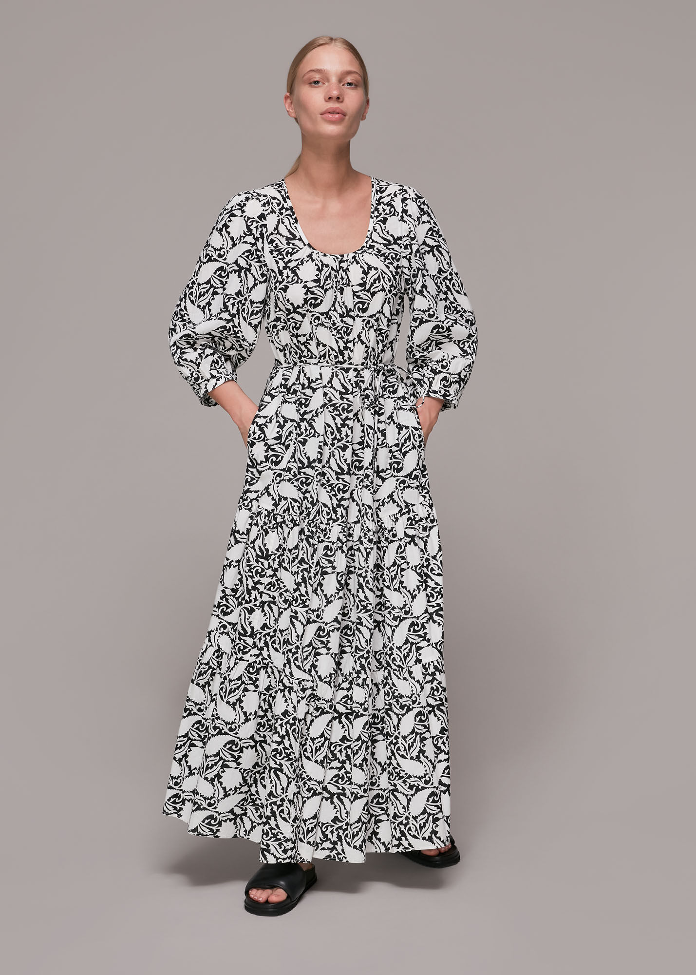 Whistles black and deals white dress