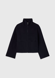 Funnel Neck Double Face Jacket