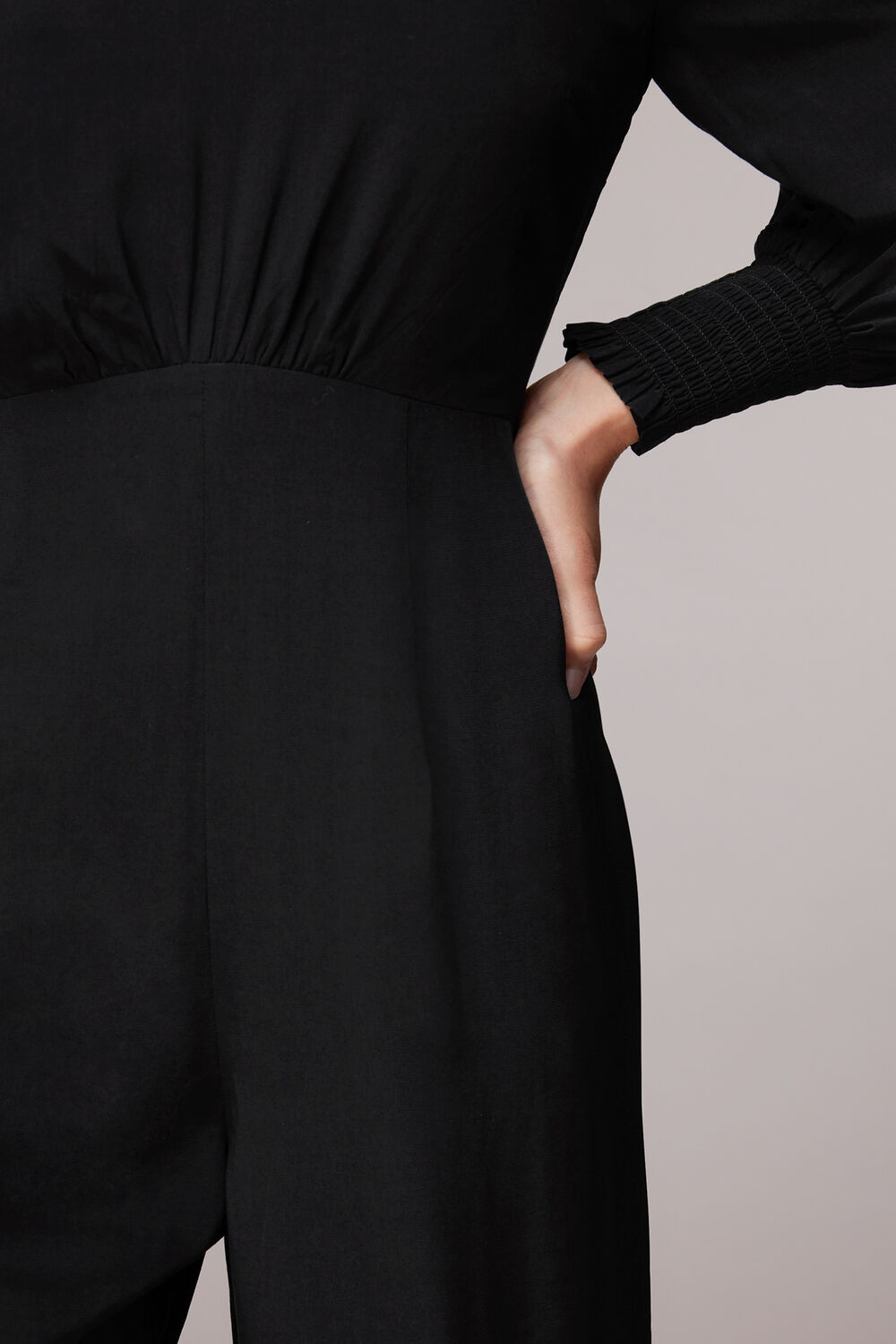 Shirred Bodice Jumpsuit