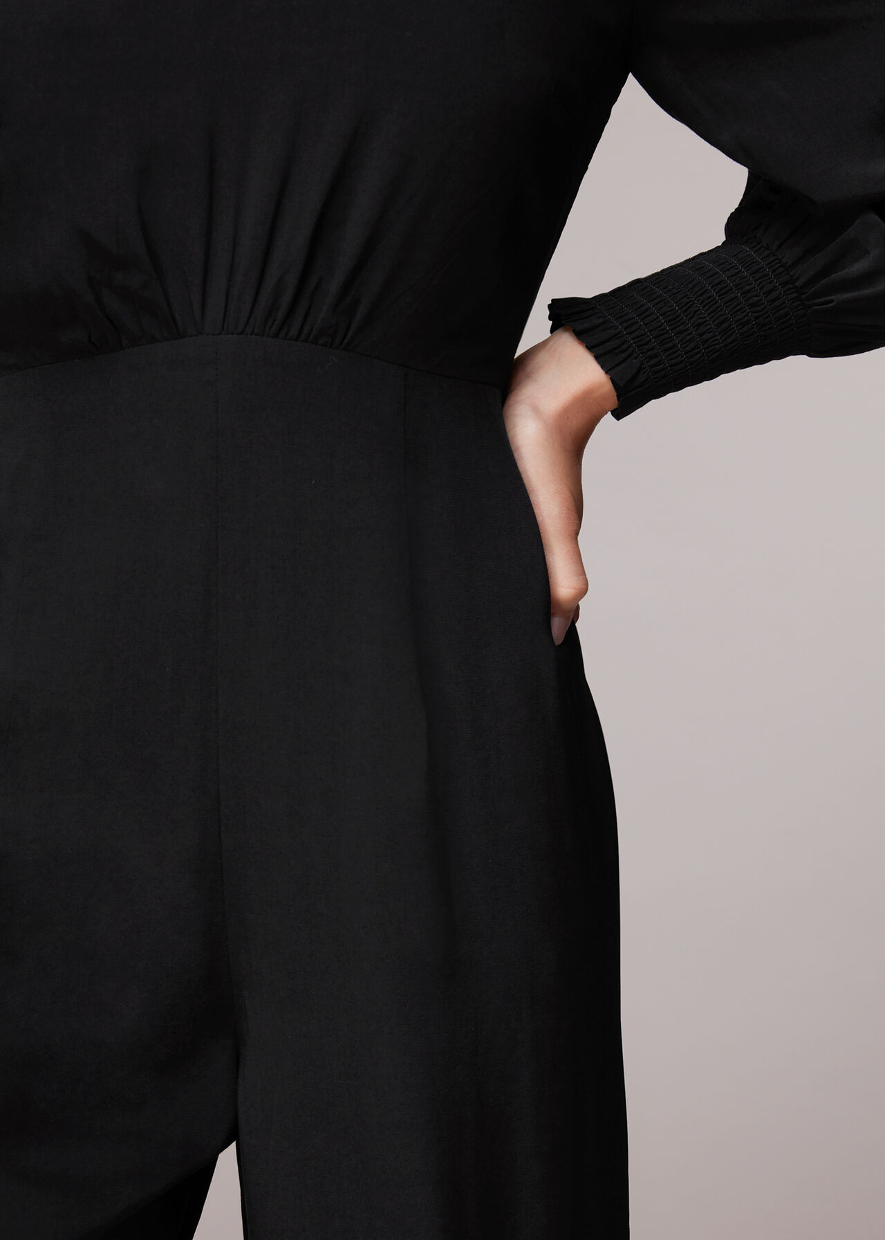 Shirred Bodice Jumpsuit