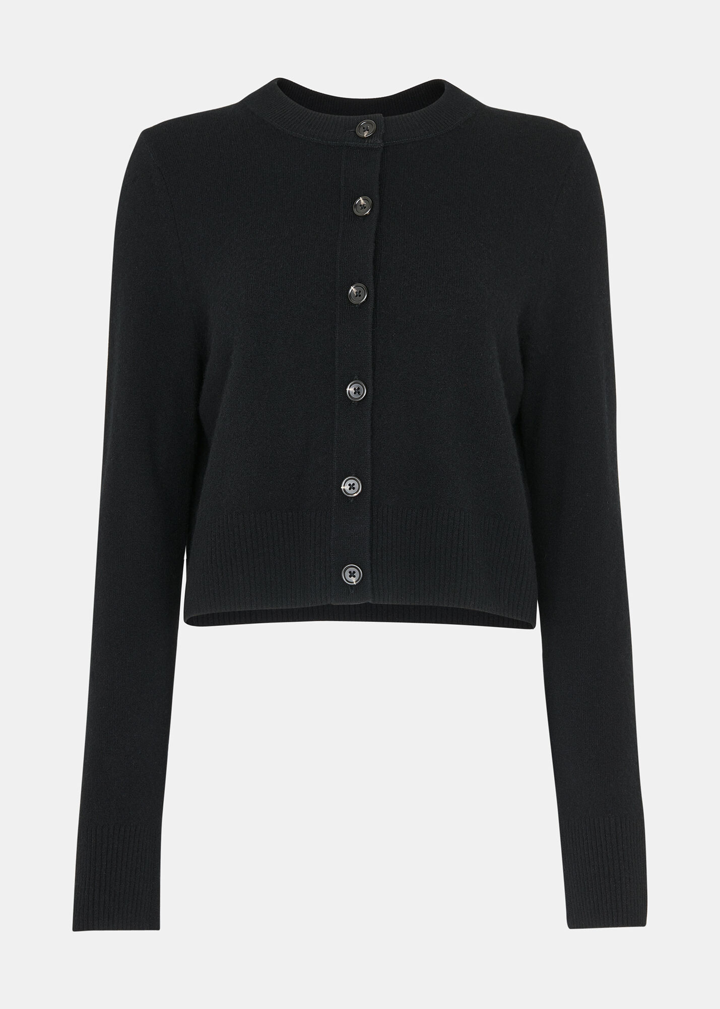 Cropped wool cardigan hotsell