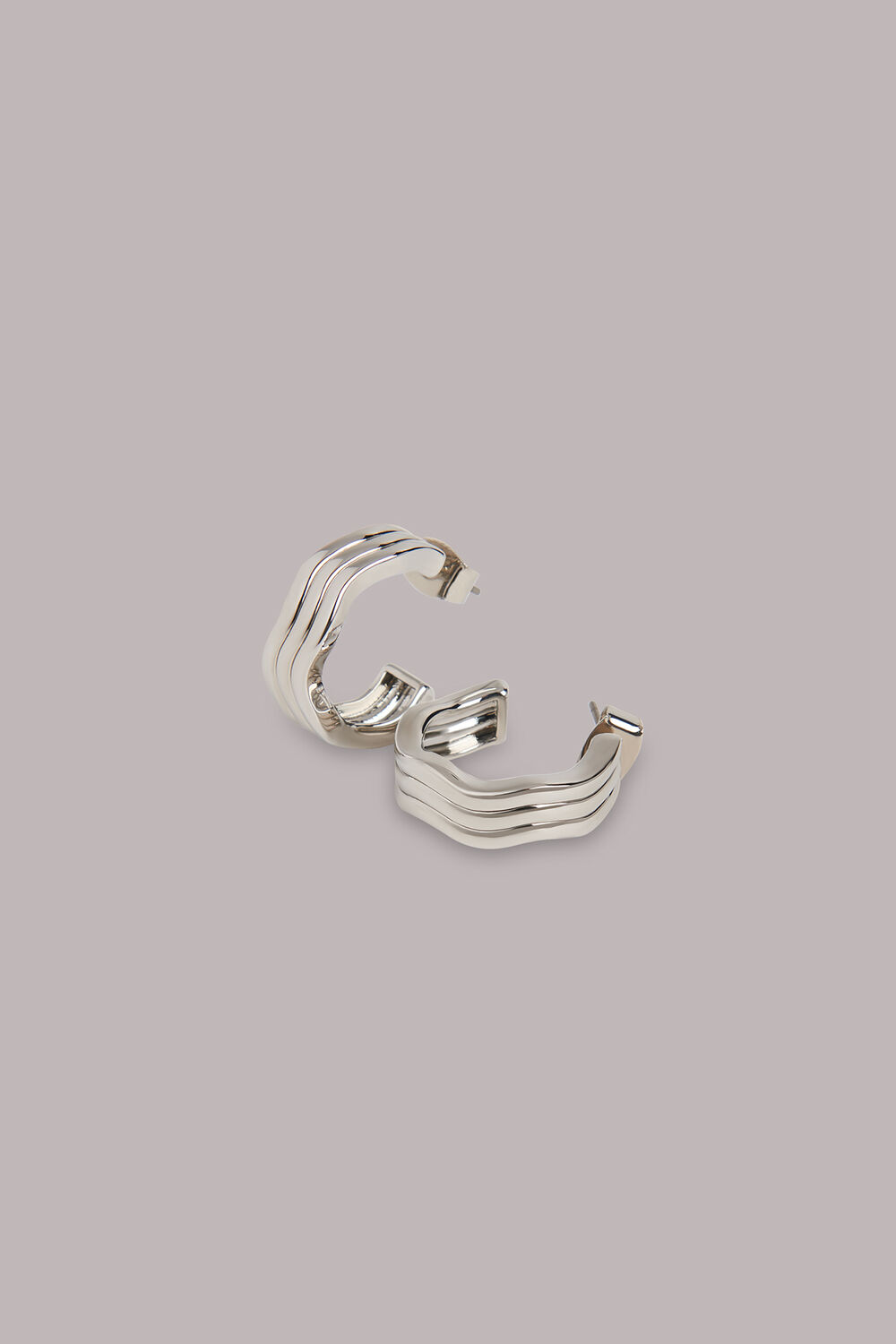 Wavy Hoop Earring