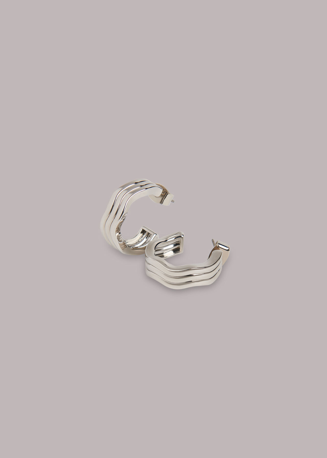 Wavy Hoop Earring