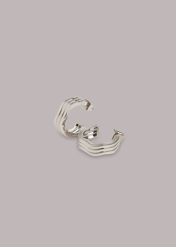 Wavy Hoop Earring