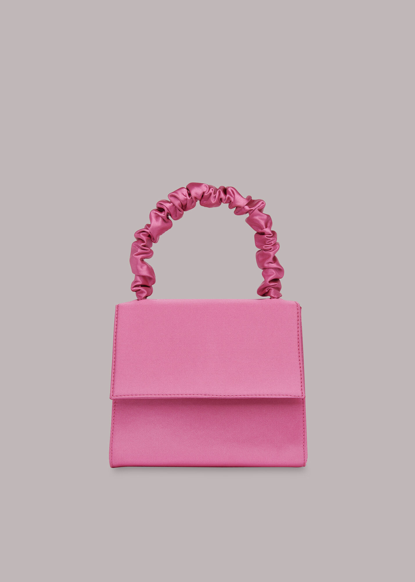 Pink satin on sale handbag