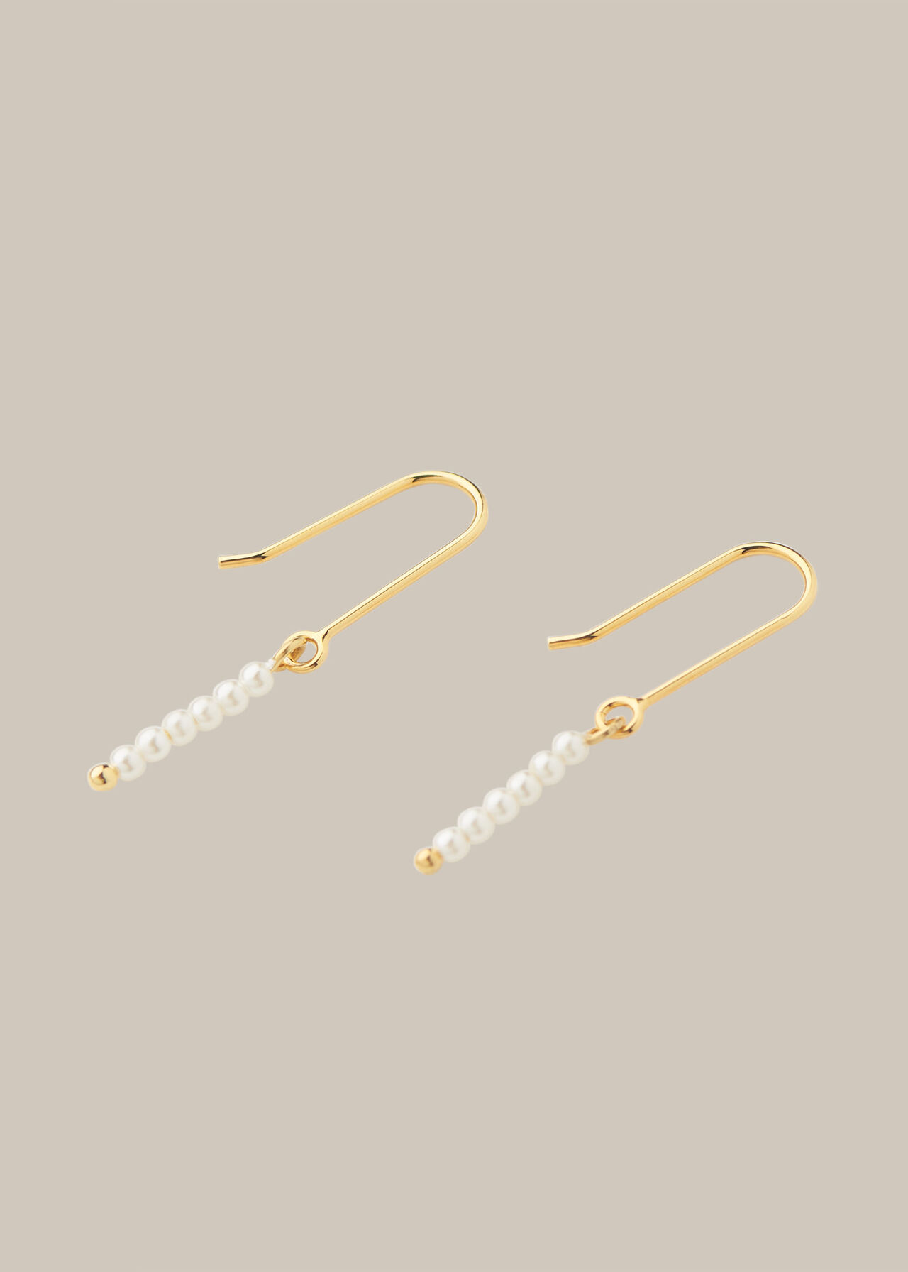 Gold/Multi Mini Pearl Drop Earring | WHISTLES