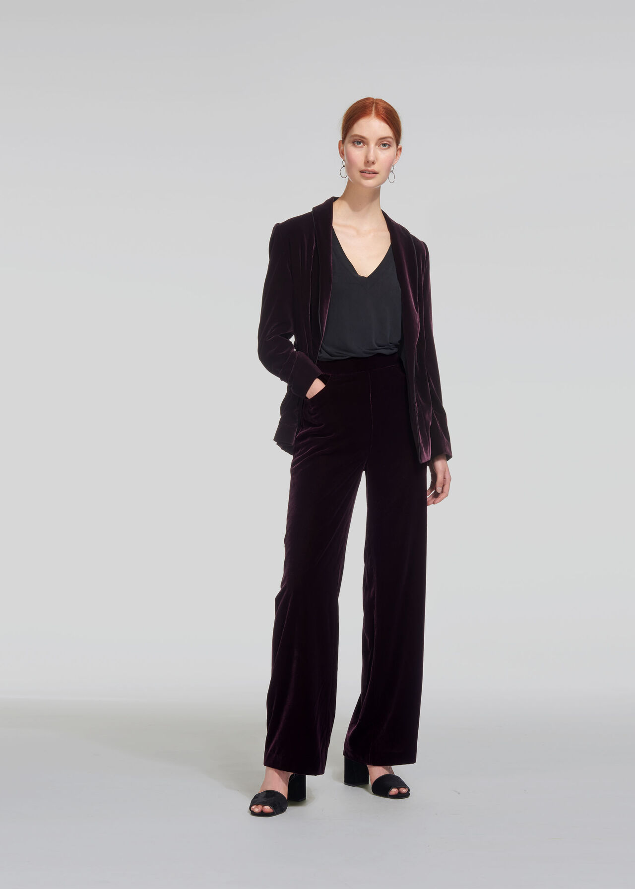 Corinna Velvet Trouser