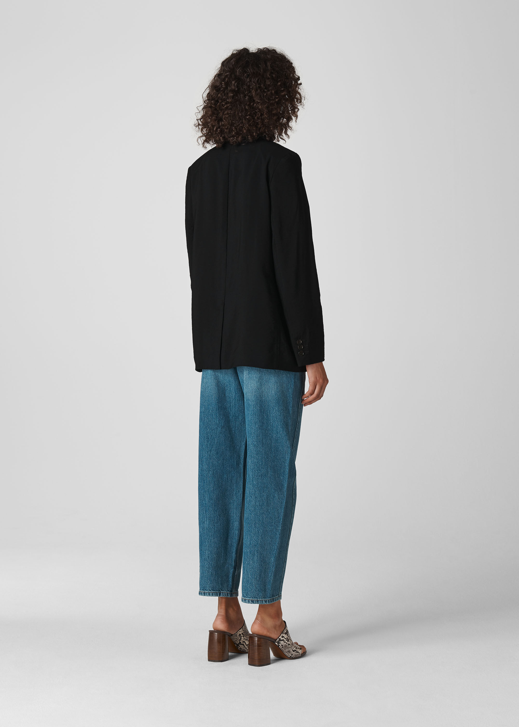 Whistles double shop breasted maxi coat