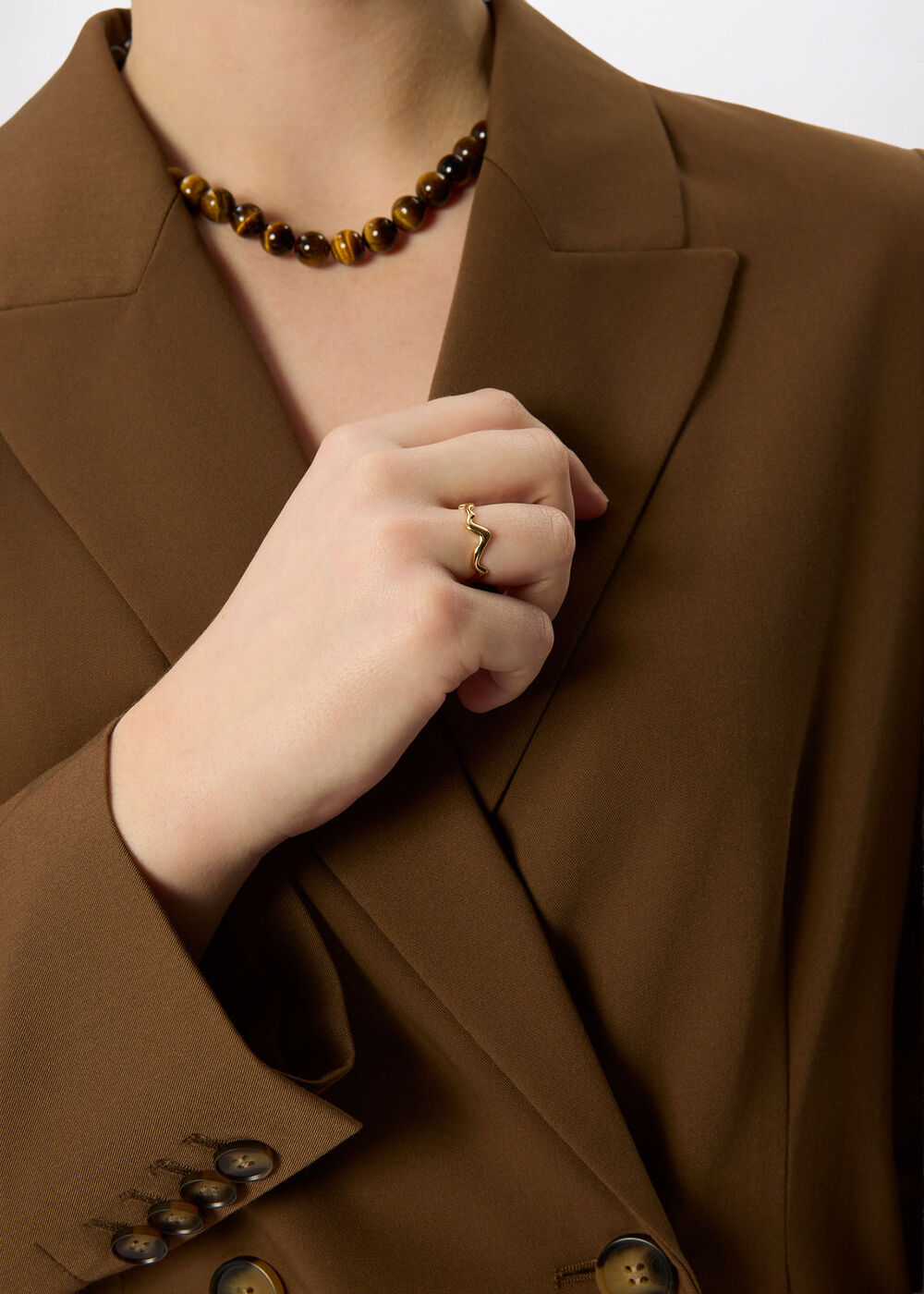 Gold Wave Ring